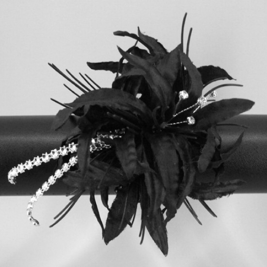 Black wrist corsage new arrivals